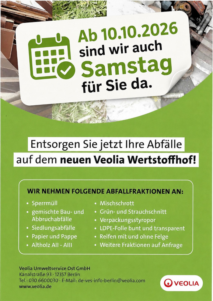 Veolia Wertstoffhof Rudow-Neukölln