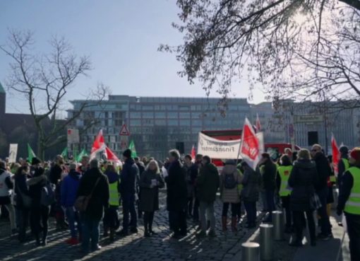 Warnstreik Verdi in Berlin