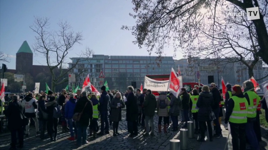 Warnstreik Verdi in Berlin