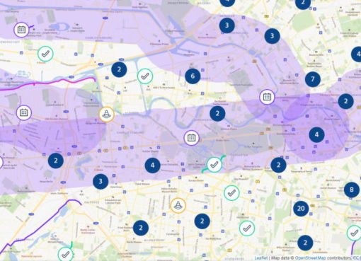 Radverkehr: infraVelo Projektkarte Berlin