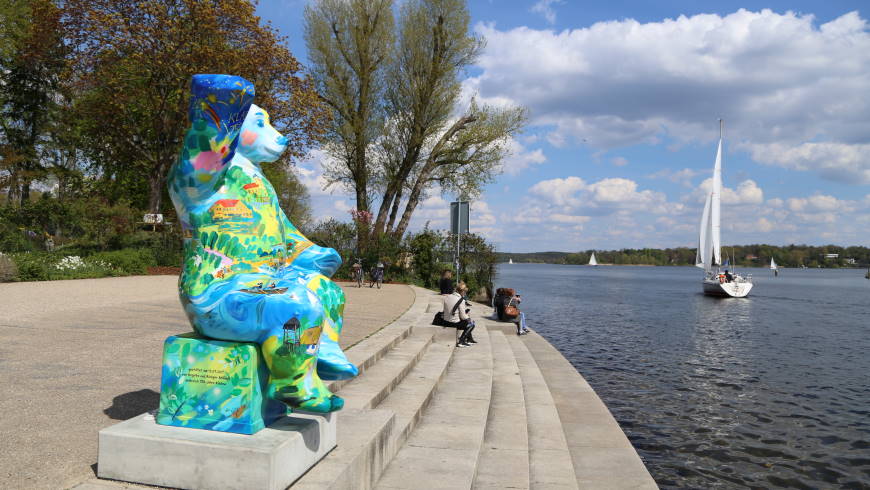 Uferpromenade am Kladower Hafen