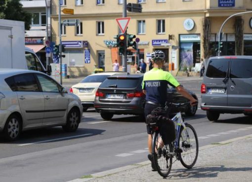 Fahrradstreife der Polizei Berlin