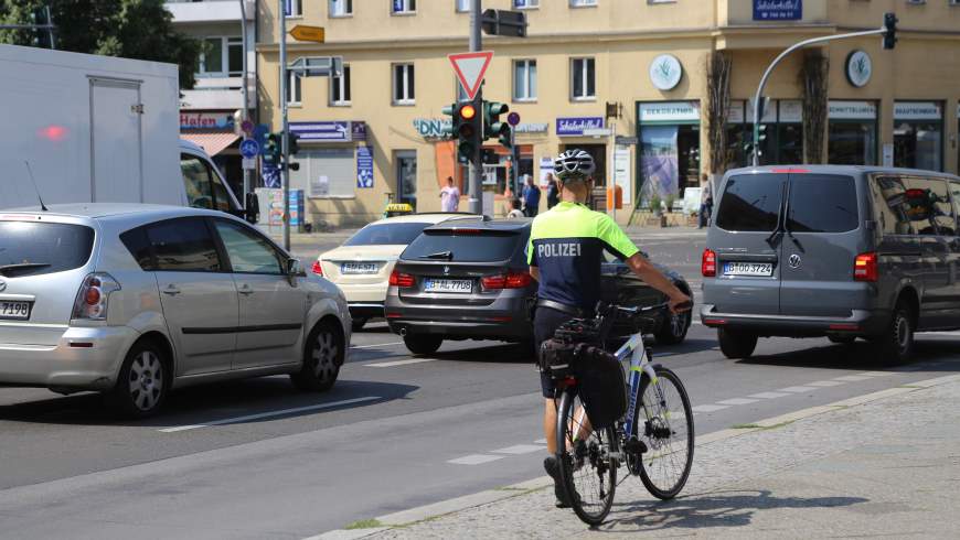 Fahrradstreife der Polizei Berlin