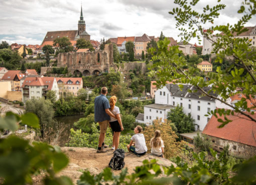 Mittelalterliche Stadt Bautzen mit Simultandom St.Petri, Ruine der Nikolaikirche und Ortenburg