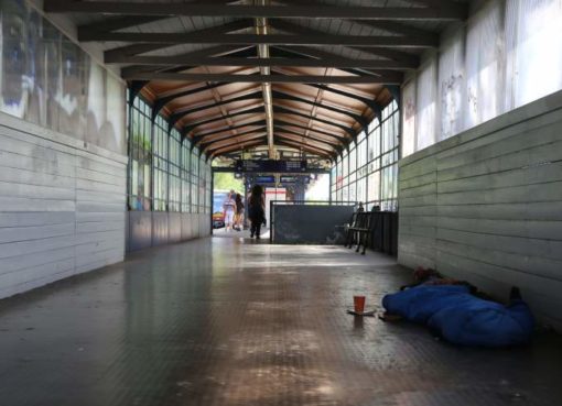 Obdachlos im S-Bahnhof