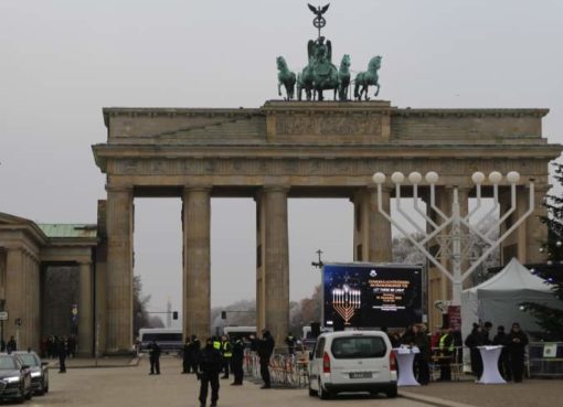 Chanukka-Leuchter auf dem Pariser Platz