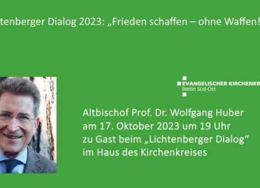 Lichtenberger Dialog: „Frieden schaffen – ohne Waffen!?