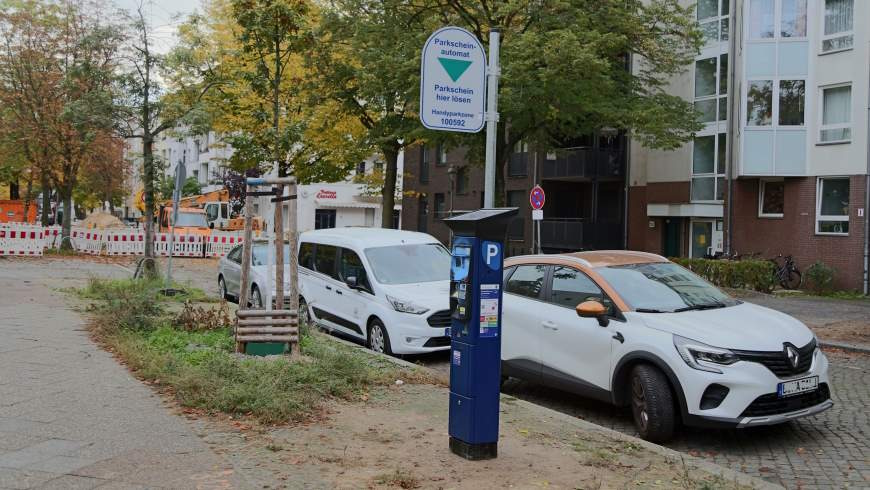 Gebührenpflichtige Parkzone in Tempelhof