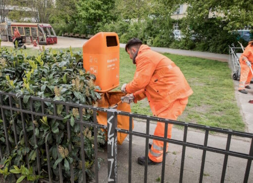BSR-Reinigungskräfte beim Einsatz