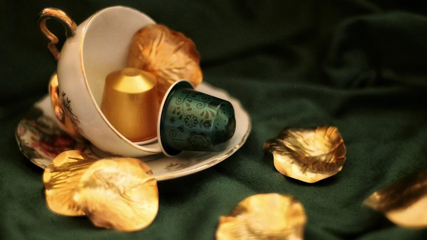 Kaffeekapseln — nicht so golden wie sie glänzen - Foto: Márta Bátonyi, Pixabay