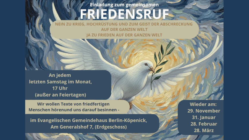 Friedensruf der ev. Stadtkirche Köpenick