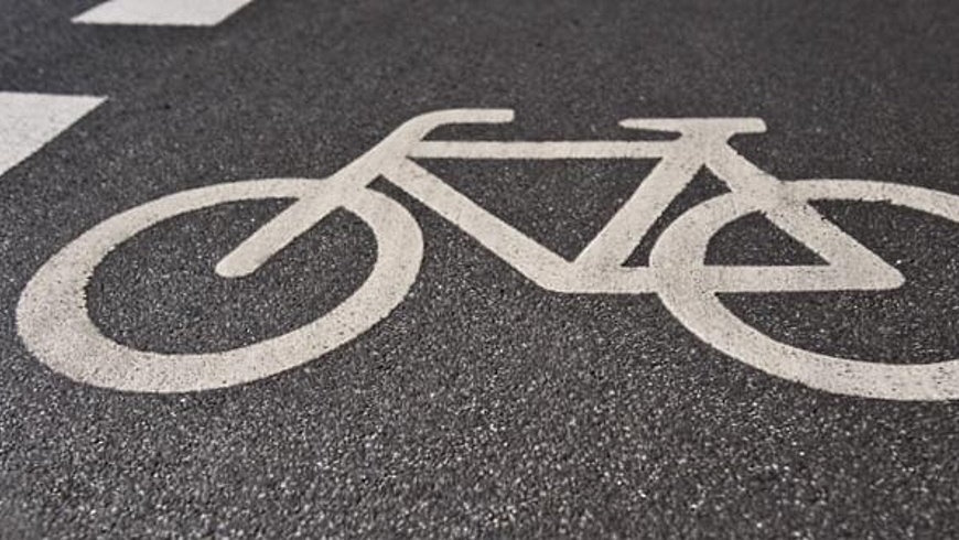 Radwegmarkierung